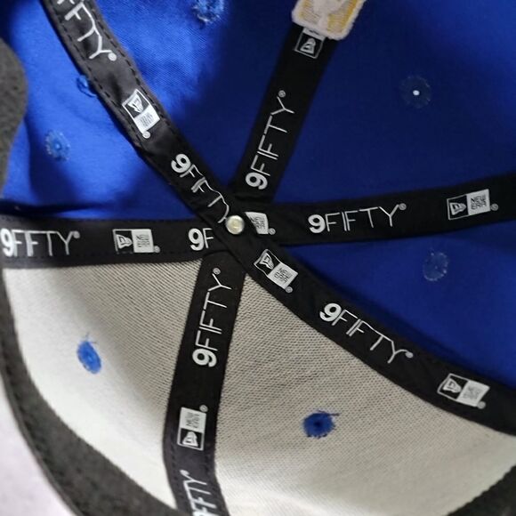 New Era NBA Golden State Warriors Stretch Snapback Dad Hat Cap Blue Gold Curry - Picture 4 of 12